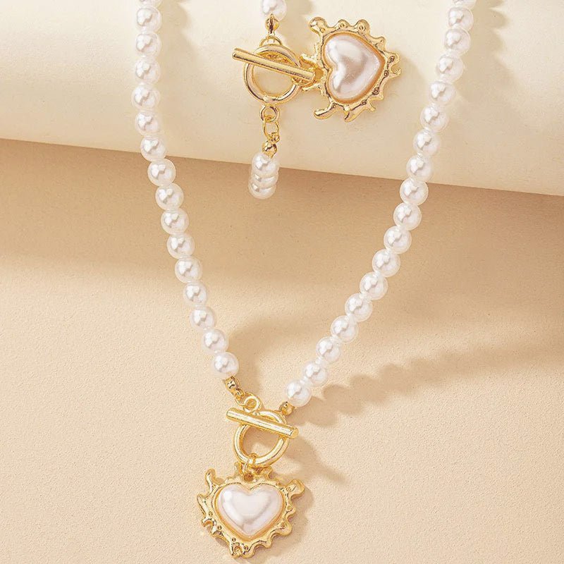 Heart Shaped Beaded Necklace