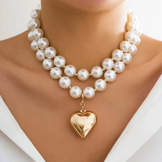 Pearl Heart Necklace
