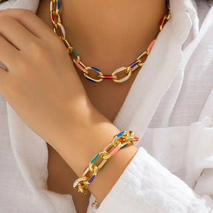 Colorful Chain Jewellery Set