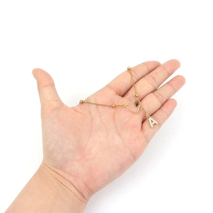 Diamond Letter Initial Necklace