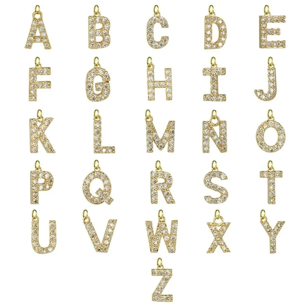 Diamond Letter Initial Necklace