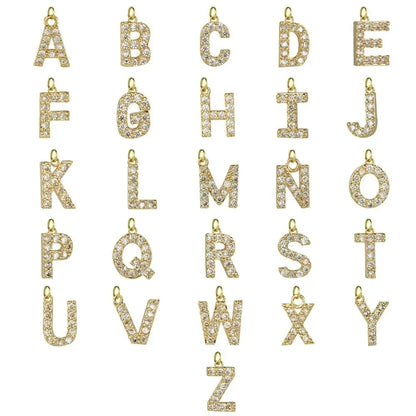 Diamond Letter Initial Necklace