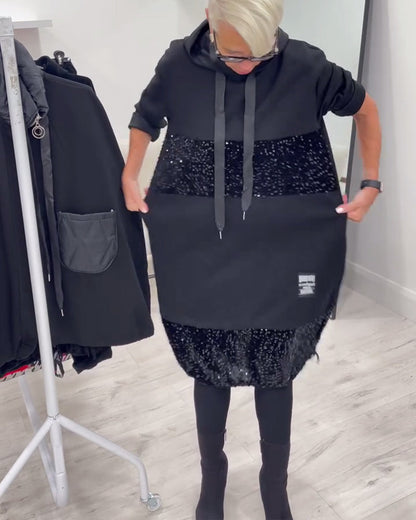 Loravynna Cozy Hooded Dress