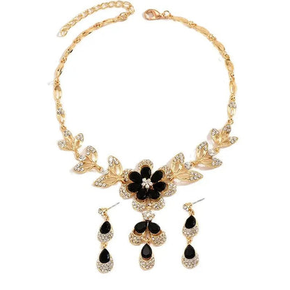 Floral Diamond Jewellery Set