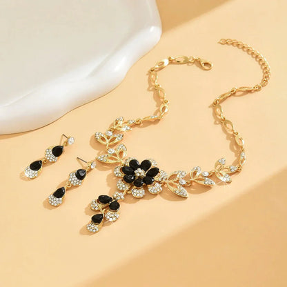 Floral Diamond Jewellery Set