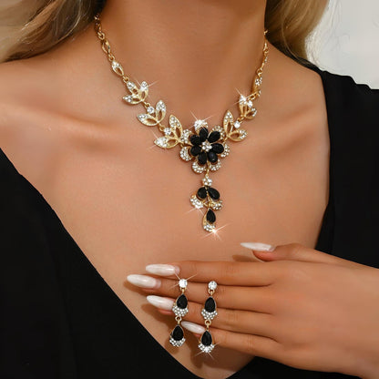 Floral Diamond Jewellery Set