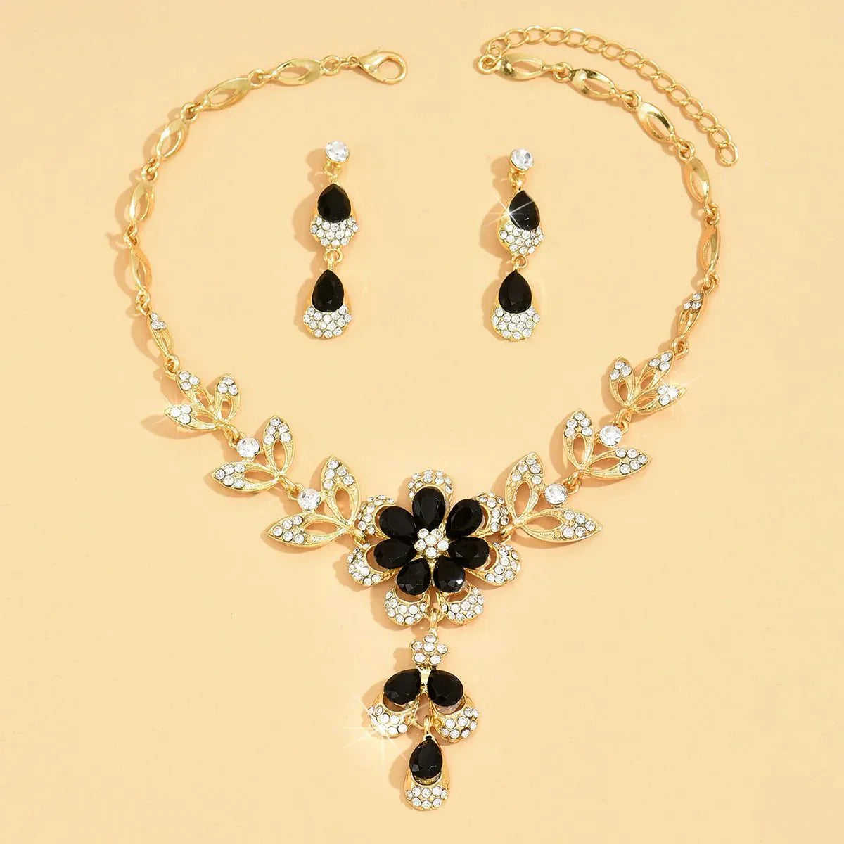 Floral Diamond Jewellery Set