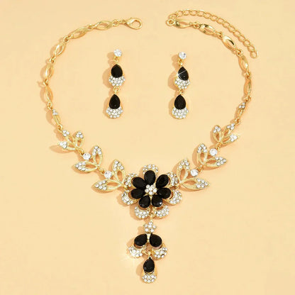 Floral Diamond Jewellery Set