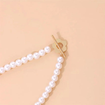 Floral Flower Clasp Choker Necklace