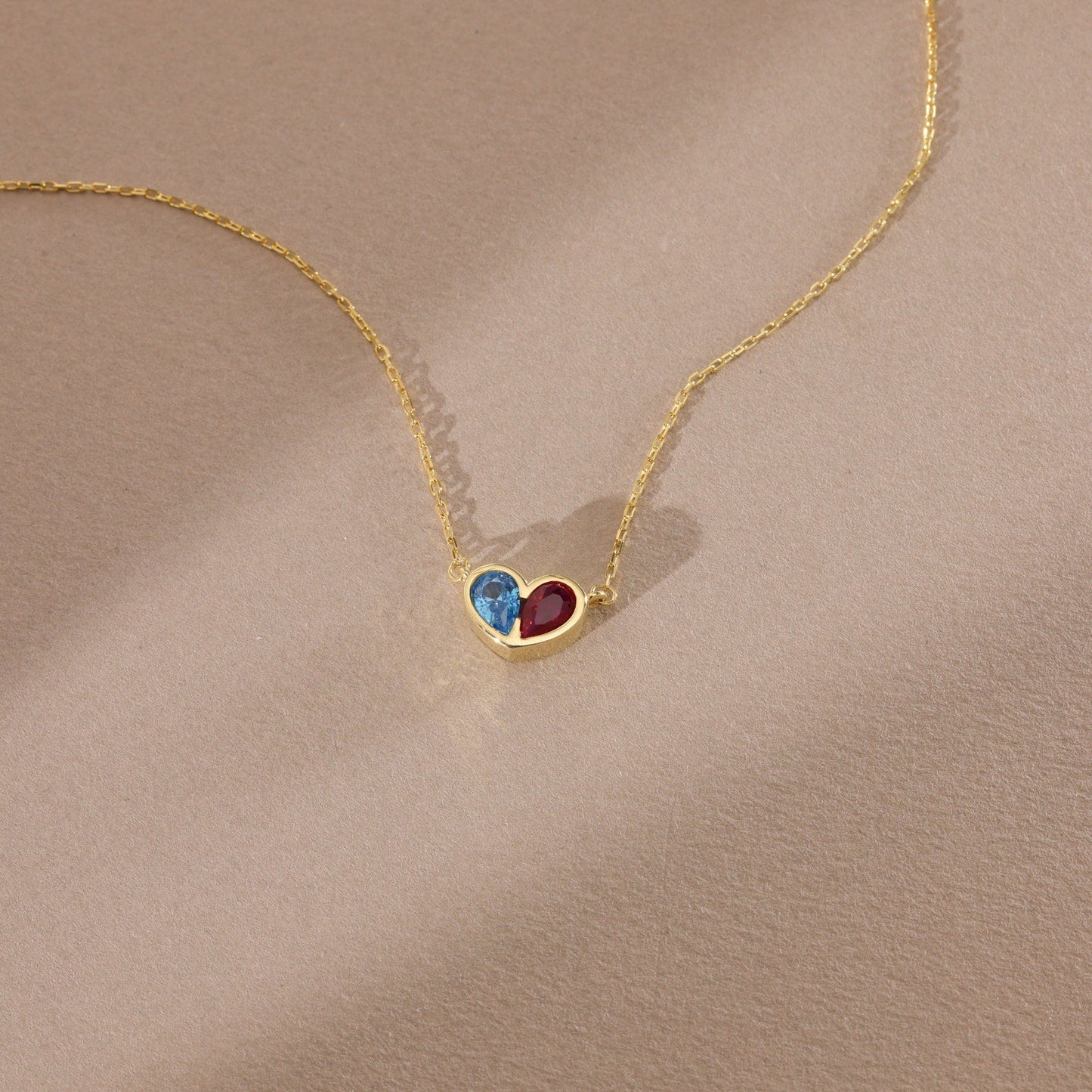 Eternal Birthstone Heart Jewellery Set