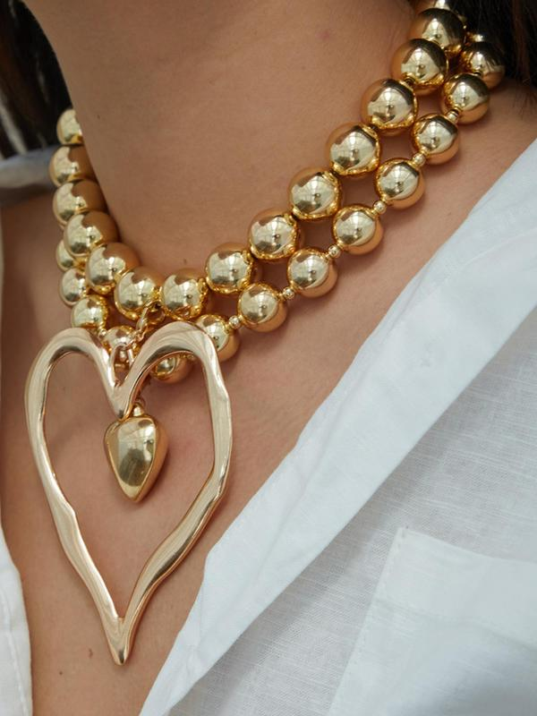 Heart Beaded Jewellery Set