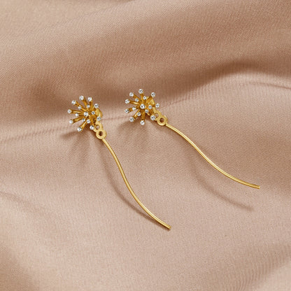 Wish Dandelion 18K Earrings