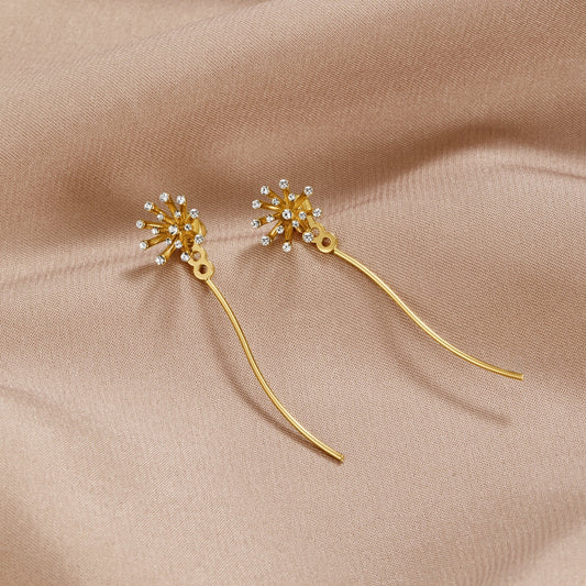Wish Dandelion 18K Earrings