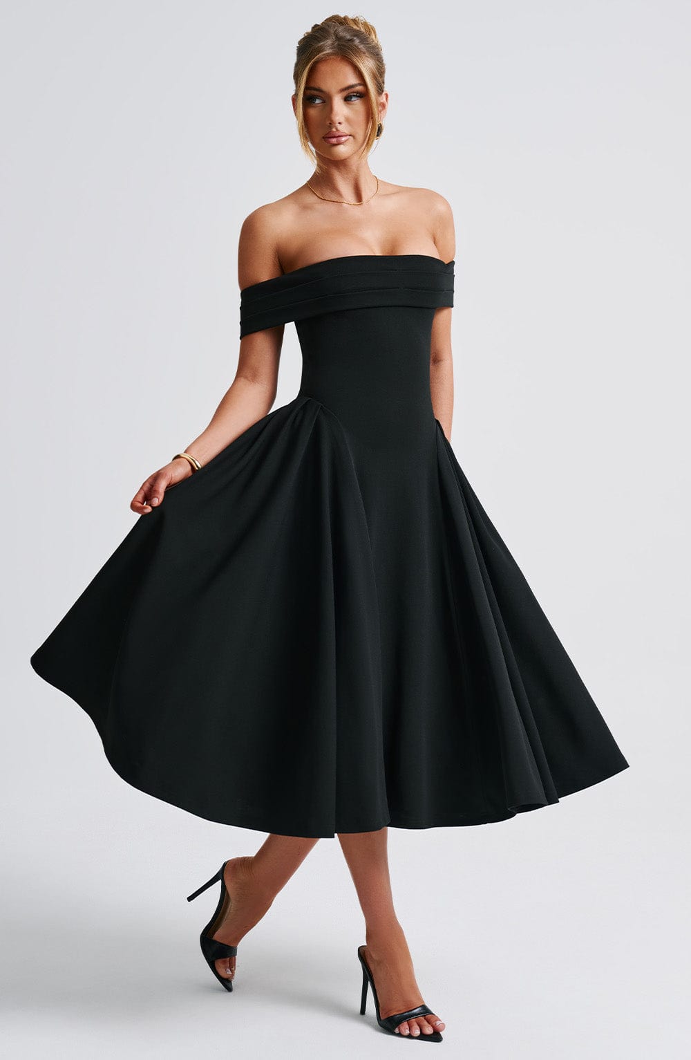 Celeste Pleated Midi Dress