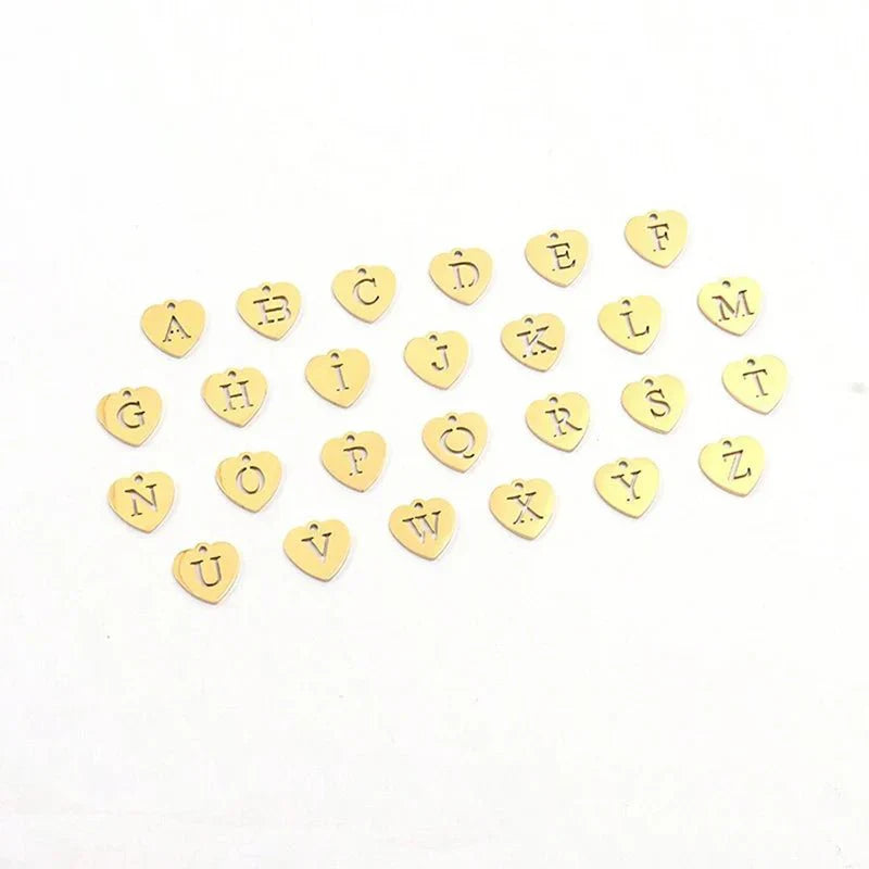 Initial Paperclip Heart Choker Necklace