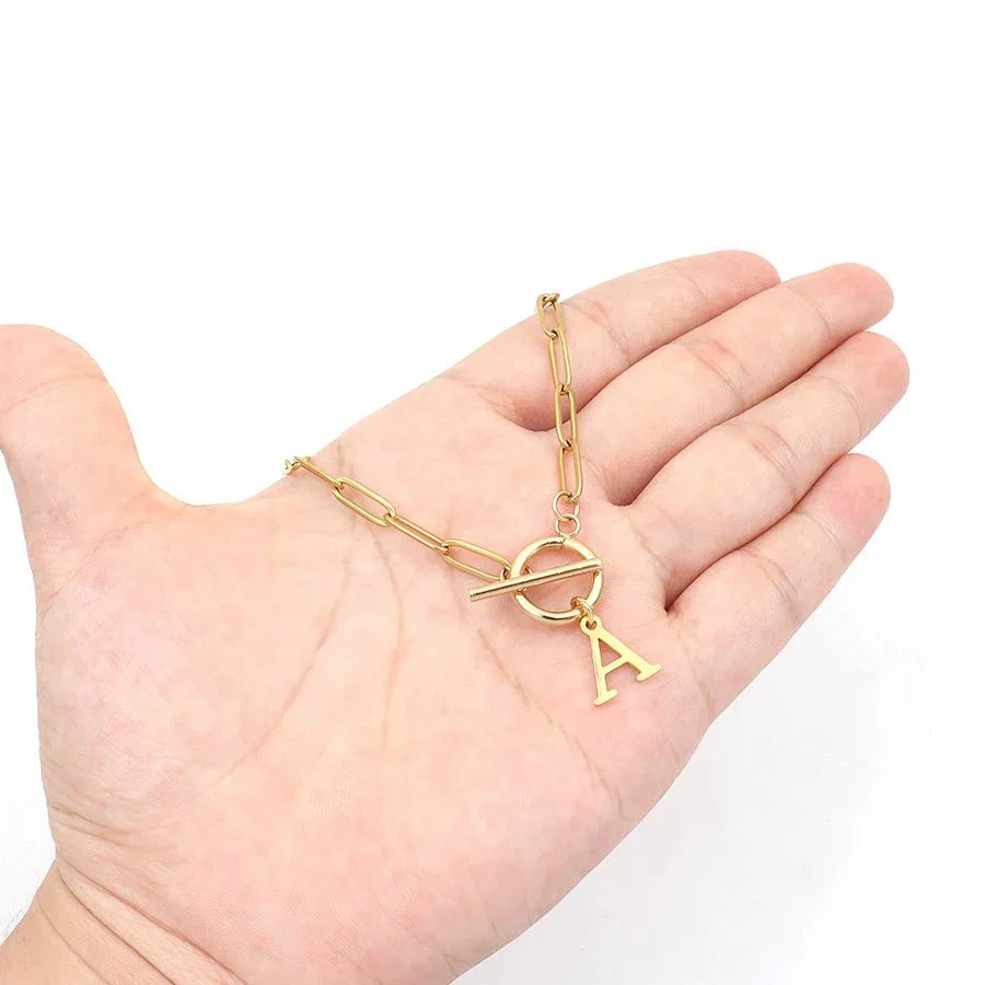 Circle Lock Clasp Necklace