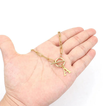 Circle Lock Clasp Necklace