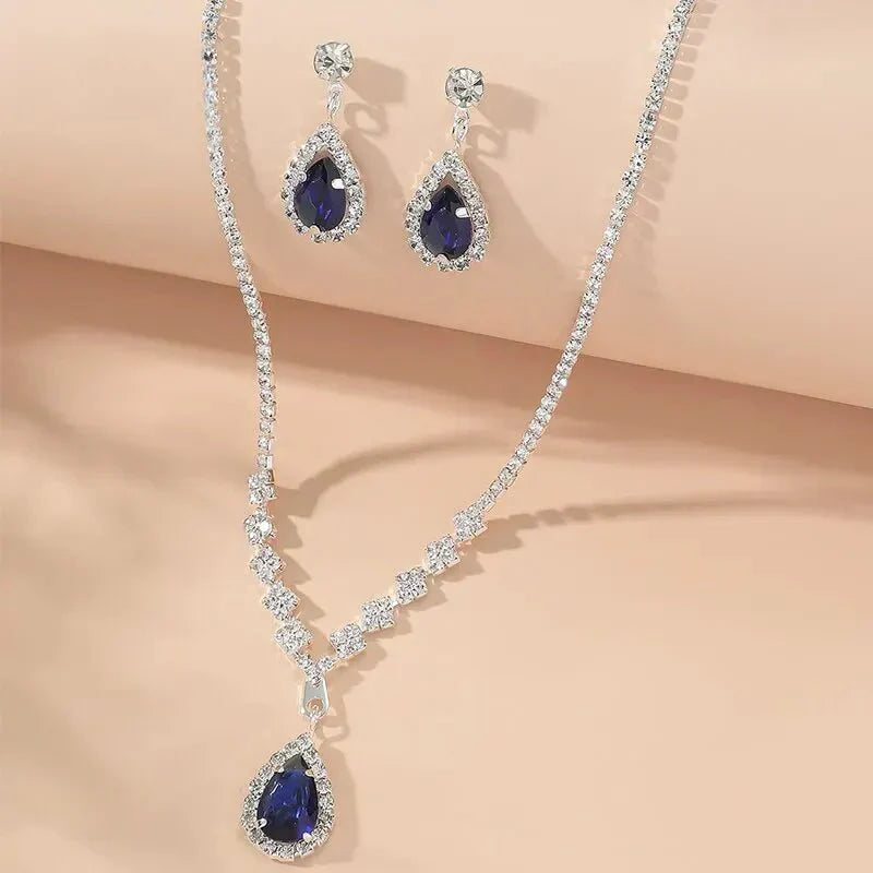 Blue Teardrop Jewellery