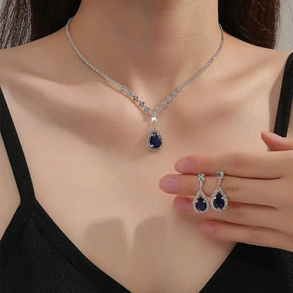 Blue Teardrop Jewellery
