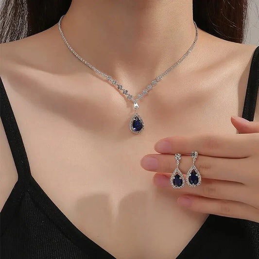 Blue Teardrop Jewellery